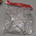 Uonlytech Christmas Tree Star Topper Light LED Tree Top Star Ornament Home Decoration with US Plug (Warm White) (Size 2)