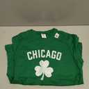 Retro Chicago IL St Patricks Day Lucky Clover Souvenir T-Shirt (Green, M)