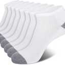 Eallco 8 Pairs Mens Ankle Socks Low Cut Socks for Men Short Socks Size 10-13 Black