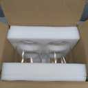 Clear Glass Light Shade with Silver Trim - 1-5/8" Fitter Opening - Replacement for Chandeliers, Wall Sconces, Pendant Lights，Vanity & Ceiling Lights - Vintage Style Decor (4 Pack)