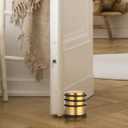 Sumnacon Heavy Duty Floor Door Stopper No Drill - Durability Stainless Steel Door Stop with Anti-Skid Rubber - Contemporary Safety Doorstop for Home Office Commercial Industrial,Gold
