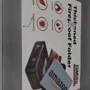 Fireproof Document Box with Combination Lock - Fire & Water Resistant Hard Case Safe Box for Important Documents, Certificates, Laptops, Passports (Black)