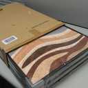 Large Framed Abstract Wall Art - Brown Mountain Range Wall Decor Painting 16"x24" Set of 3 Modern Prints Rustic Retro Canvas Pictures for Living Room Bedroom Office Artwork