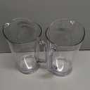 US Acrylic 64oz Bistro Clear Pitcher | Set of 2 Beer Pitchers | Reusable, BPA-free, Made in the USA, Indoor and Outdoor Pitcher Set for Water, Lemonade, Juice, Soda Pop, and Beer