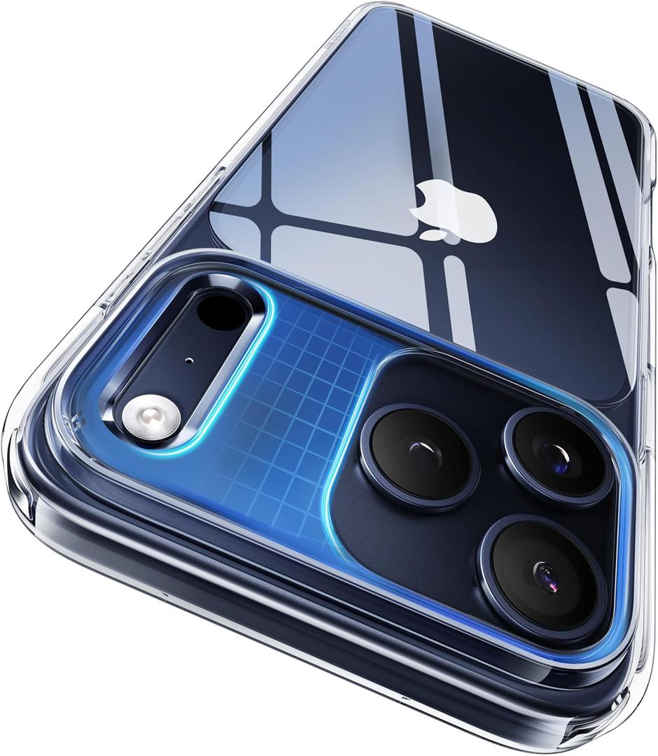 CASEKOO for iPhone 17 Pro Max Case Smooth Crystal Clear, Patented Anti-Yellow & Virgin TPU, 15FT Military-Grade Protection, Slim Transparent Women Men Funda para for iPhone 17 Pro Max Case 6.9", Clear