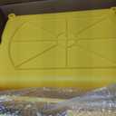 Midoneat Side Press Wringer Combo Commercial Mop Bucket on Wheels, 35 Quart,Yellow, Including Wet Floor Caution Sign24Inch and One Industrail Mop