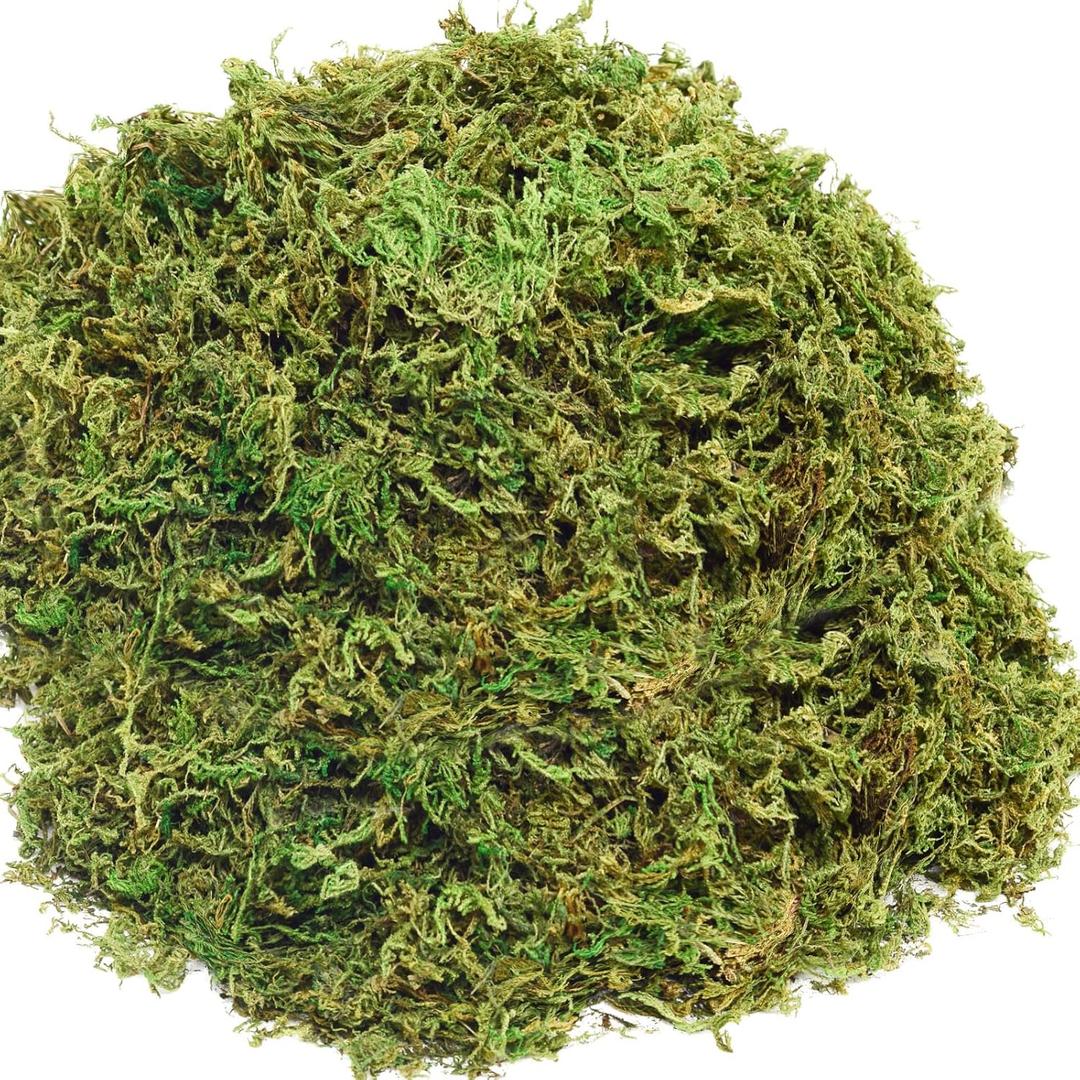 10OZ Fake Moss Artificial Moss for Potted Plants Greenery MossHome Decor Fairy Garden Crafts Wedding Decoration (Fresh Green)
