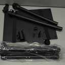 Projector Stand Tripod Adjustable, Laptop Height from 23.5 to 46.5 inches with Gooseneck Phone Holder, Floor for Office, Home, Stage, Studio, DJ Racks Holder Mount, 23.5inch-46.5inch (Black)