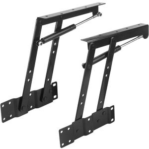 1 Pair Folding Lift and Up Hinges, Heavy Duty Lift Up Hydraulic Hinge for Home Mechanism Hardware Coffee Table Furniture Lifting Tool, by GENHAKON.