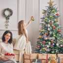 12Pcs Christmas Balls Tree Decorations, 2.4inch Plastic Shatterproof Glitter Hanging Ornaments for Christmas Tree Home Kitchen Office Indoor Xmas Tree Wall Window Fireplace Mantel Decor (Red Green Blue)