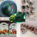 Qaduoduo 6PCS Floral Foam Blocks, High Absorbent Flower Foam, Easy to Cut & Shape, Wet & Dry Use, Odorless, for Wedding Centerpieces, Table Decor & DIY Crafts, Florists & Beginners