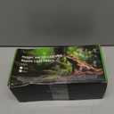 UVB Light for Reptiles, UVA UVB Reptile Light Fixture with Timer LED UVB Bulb for Bearded Dragon Gecko Turtle Chameleon Lizard, 2 Pack Adjustable Brightness UVB Lamp for Reptile Tank Accessories Black