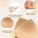 Bra Pads Inserts 4 Pairs Sewn Edges Breast Padding for Sports Bras Swimsuits Bikini, Size: A