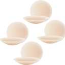 SKYASIA Nipple Covers for Women - Adhesive Silicone Breast Petals Reusable Pasties Sticky bra for All Dresses Beige M(8 Count) (Beige, M)