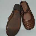 GRACESTRIDE Jelly Flats for Women Mesh Mary Jane Breathable Slides Comfortable Slip on Closed Rounded Toe Flat Sandals Summer Beach Slippers Size 36