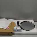 Wall Mounted Makeup Mirror - 1X/10X Magnifying Mirror for Wall, 8 Inch Double Sided 360° Swivel Extendable Bathroom Mirror for Shaving, Black