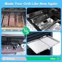 Adviace Replacement Parts for Nexgrill 720-0830H 720-0830X 720-0783E & Grillmaster 720-0697 720-0737, Grill Heat Plates & Drip Pan Grease Tray for Home Depot Nexgrill 4 Burner 720-0830H