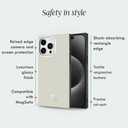 COCOMII Rectangle Case for iPhone 15 Pro, Compatible with MagSafe, Matte Ivory