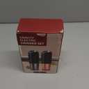 Gravity Electric Salt and Pepper Grinder Set Rechargeable, External Adjustable Coarseness, Automatic Salt and Pepper Shakers Mill with LED Light, 6oz/176ml Large Capacity, House Warming Gifts (2 Pack)