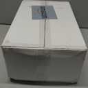 FLOWERCAT 200PCS White Plastic Plates Disposable Plates for Party - Heavy Duty Plastic Plates - 100 10" Dinner Plates and 100 7" Salad Plates for Wedding & New Year Parties and Events