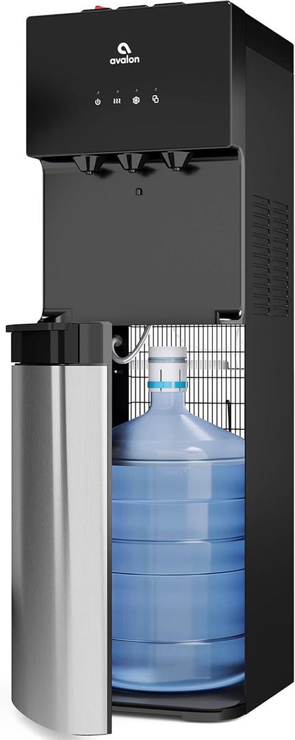 Avalon Bottom Loading Water Cooler Water Dispenser with Bio Guard- 3 Temperature Settings - Hot, Cold & Room Water, Durable Stainless Steel Construction, Anti-Microbial Coating- UL Listed