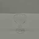 1pc Glass Hydroponic Heart Shaped Vase Transparent Heart Flower Vase Unique Modern Water Planting for Home Office Table Book Shelf Decor Or Housewarming Festival
