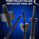 Orion Motor Tech Power Steering Pump Pulley Puller Installer Tool Set, Pump Pulley Remover Installer Tools Compatible with Ford, GM, and Chrysler