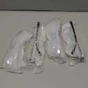 OXG 4 Pack Safety Glasses Anti Fog Goggles, Blue Light Blocking Stylish Safety Glasses for Women Nurses Protective Eyewear (Leopard+rainbow+clear+pink)