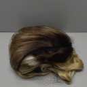 Ombre Blonde Wig for Women Long Wavy 4x1 Lace Natural Hairline Glueless for Beginners Middle Part Synthetic for Daily Party Use 30Inch