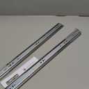 LONTAN 1 Pair 22 Inch Side Mount Soft Close Drawer Slides 3 FOLD Full Extension Drawer Glides - 4502S3-22 Heavy Duty Ball Bearing Cabinet Rails with Rear Mounting Brackets 100 LB Capacity