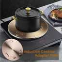 Heat Diffuser for Gas Stove, Lifenergric Induction Cooktop Adapter Plate with Removable Handle, Stove Heat Diffuser Induction Plate Adapter 9.45inch