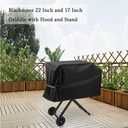 Intetiow Griddle Cover for Blackstone 22 in Griddle with Hood and Stand, for Blackstone Adventure Ready 17 and 22'' 1891 1935 1939 1967 2020 2341 2350, Heavy Duty Waterproof and UV Resistant