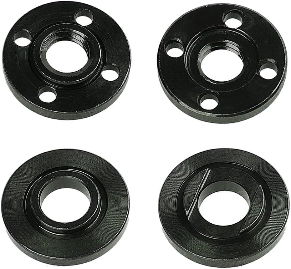 Set of 4 Grinder Flange Replacement Parts 5/8-11 Grinder Nuts, Angle Grinder Attachments Compatible with Dewalt Milwaukee Ryobi Makita