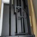 JOY worker Standing Desk Converter, 32" Wide Height Adjustable Sit Stand Up Desk Riser with Keyboard Tray, Desktop Workstation Riser for Home Office Computer Laptop, Particle Board, Black