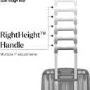 Samsonite UpLIFT Large Checked Hardside Luggage with Spinner Wheels - Airline-Approved, TSA Lock, Adjustable Handle System - Polycarbonate Hard Suitcase for Ultra Lightweight Travel - Silver Shimmer