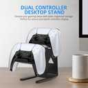 ASIEIT 2Packs Controller Holder, 2 Tier Universal Aluminum Display Stand for Desk Game Enthusiasts Gift Stand Compatible with Series XS, Elite 2, PS5, PS3, Switch Pro and Almost All Controller, Black