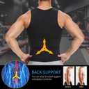 SHAPERIN Men Neoprene Sauna Zipper Waist Trainer Vest Tank Top Trimmer Body Shaper, 3XL