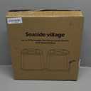 Rectangle Cut Corner Lamp Shades Set of 2, 10.5" x 10"x 13" Modern Medium Gold Lampshades with Brown Rim, Included 2 Pack Lamp Harps, Suitable for E26 Base and Saddle Base, Easy Assembly Required