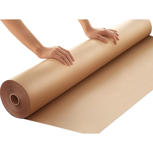 PerkHomy 36" x 1,440" (120') Brown Kraft Paper Roll for Craft Bulletin Board Paper Art Table Covering Crafting Gift Wrapping Bouquet Packing Parcel 70GSM 50LB (Brown, 36" x 120')