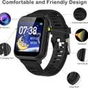 Phyulls Smart Watch for Kids, Smart Watch Toys with 39 Games Camera Video Recorder Music Alarm Calculator Calendar Flashlight Stopwatch Pedometer Gift Toys for 3-12 Years Old Boys and Girls (Black)