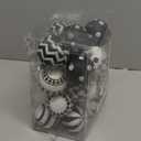 24 Pieces Christmas Polka Dot Ornaments Black and White Winter Balls Farmhouse Christmas Ball Ornaments Black and White Checkered Ball Ornament for Holidays Party Events Tree Decoration