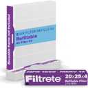 Filtrete 20x25x4 Refillable Air Filter replacement, MPR 1550, MERV 12, Allergen Bacteria & Virus, 2 Pack, use with reusable air filter frame of Filtrete Refillable Air Filter Kit, for HVAC, Furnace