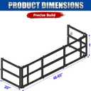 Universal Pickup Truck Bed Extender Rack, 46 to 65" Foldable Adjustable Width for Ford Toyota Nissan Chevy GMC Hyundai Dodge, Heavy-Duty Carbon Steel Square Tube, Expands Cargo Space, Drill Needed