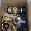 Twinkle Star Pressure Washer Adapter Set, Quick Disconnect Kit, M22 Swivel to 3/8'' Quick Connect, 3/4" to Quick Release (Brass)