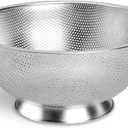 Kaishun Colander Stainless Steel 3-Quart, Kitchen Strainer for Pasta, Fruits Vegetables, Dishwasher Safe
