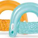 Intex 58859EP Sit 'N Float Inflatable Pool Float: Pool Lounge with Built-in Cup Holders  Heavy-Duty Handles  220lb Weight Capacity  58" x 39"  Colors May Vary