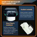 Mass Air Flow Sensor MAF Sensor Compatible with BMW 2011-2013 135i,335i, 2011-2017 535i GT xDrive, 2012-2018 640i, 2011-2018 X5, X6#13627593624
