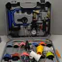 30PCS Coolant Pressure Tester & Vacuum Refill Kit,Radiator Pump Pressure Tester Kit for Automotive Cooling System Water Tank Leakage Detection (Gray)