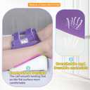 3D Heel Protectors Bed Sore Pillow Cushion for Pressure Sores,Foot Pillows Support Boot for Bedridden Patients SuppliesPurple 1 piece