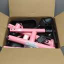 KRIDDO 2-in-1 Tricycle for Toddlers 1.5-5 Years, Push Tricycle with Parent Steering Detachable Handle, 9-Stage Adjustable Handlebar, Toddler Trike with Safety Belt, Clutch Pedals & Dual Basket, Pink